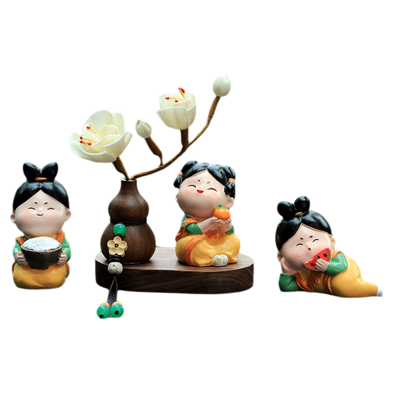 創(chuàng)意唐女汽車(chē)擺件車(chē)內(nèi)裝飾品車(chē)載香薰裝飾中控臺(tái)2025新款女生高端