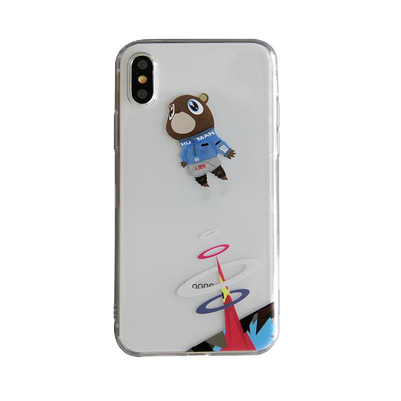 kanye west逃学熊iPhone17pro透明软壳iphone16适用于苹果手机壳