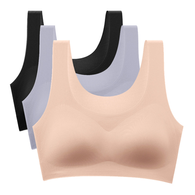 浪莎运动内衣女无钢圈聚拢文胸