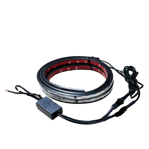 电动车三轮摩托七彩流光跑马灯带改装饰爆闪氛围彩灯72V60V48V12V