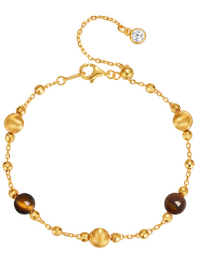 MITHAOL镭射猫眼虎眼石手链轻奢小众精致银首饰女款气质百搭珠宝