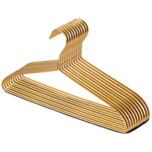 太空铝合金衣架成人无痕衣撑衣架烘干衣架不锈钢防滑衣挂家用晾晒