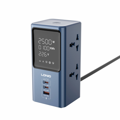 LDNIO 立式桌面电源插座英标充电器欧标插头中美规带USB Typec器