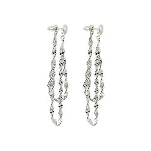 超仙波光粼粼流苏双层耳钉女2025新款爆款设计感小众耳链耳环耳饰