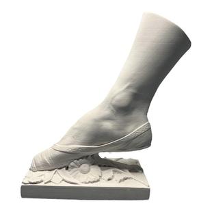 巴黎奥赛博物馆舞者范妮·埃尔斯勒的右脚石膏像雕塑桌面摆件礼品