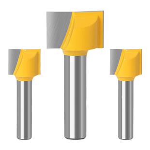 名刃8mm柄公制清底刀木工铣刀修边机雕刻机锣刀清底开槽平底刀头