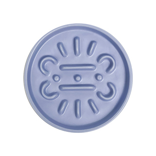 Mia pet卡通骨头图案慢食盘陶瓷猫碗狗碗防噎缓食盘宠物碗舔食盘