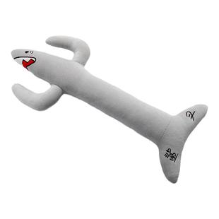 稀奇古怪的鲨鱼叉子玩偶搞怪抱枕男生款傻X新奇毛绒玩具沙雕抽象