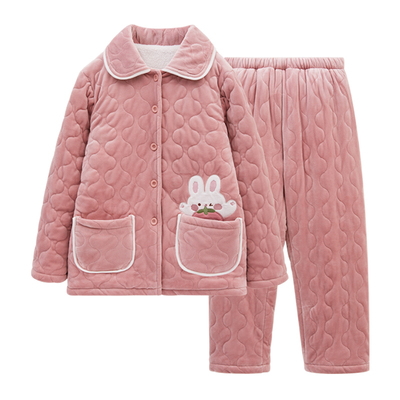 红豆男女童夹棉家居服睡衣