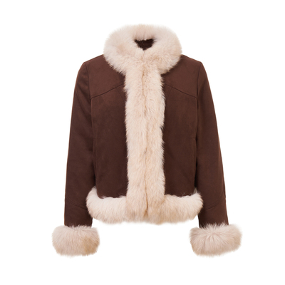 狐狸毛皮草鹅绒羽绒服年轻高级感