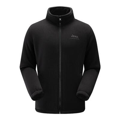 Jeep吉普加厚暖绒轻暖抓绒外套