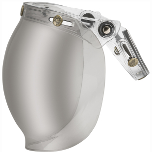 EVO摩托车头盔复古盔biltwell防风沙泡泡镜片bell电镀银挡风玻璃