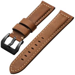 适配沛纳海胖大海疯马皮表带男真皮粗犷系列头层油皮牛皮表链针扣