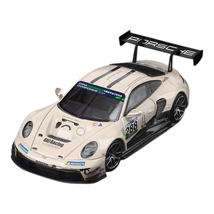 保时捷911 GT3 铁娘子#85赛车AO绿恐龙 SR 1:64 合金汽车模型收藏
