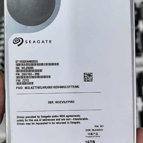 【询价】希捷16T SATA ST16000NM000G 非ST16