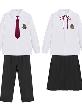 初高中团体大合唱白衬衫制服套装