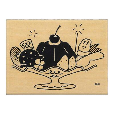 KODOMO木制印章木头图章印画圣诞