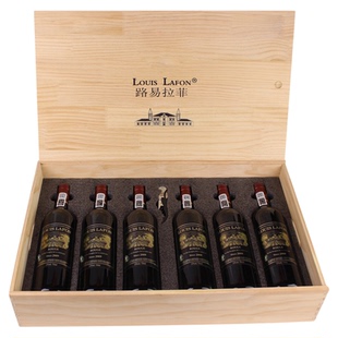 红酒路易拉菲LOUISLAFON旗舰店侯爵山谷进口干红葡萄酒整箱6支装