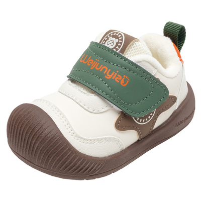 炜俊亿足学步鞋男宝宝棉鞋秋冬款加绒保暖婴儿鞋子软底女童机能鞋