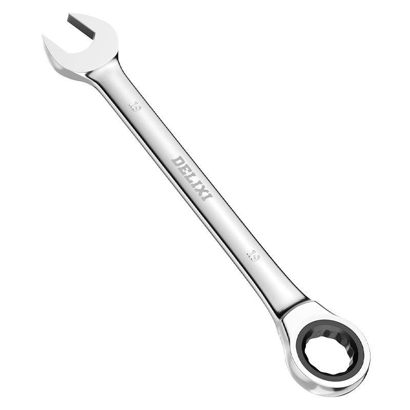 德力西棘轮扳手快速梅花开口自动双向万用两用梅开板手工具套装