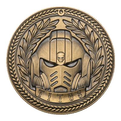 星辰铸造战锤星际战士纪念币铜