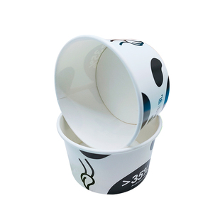 85冰激凌纸杯一次性冰淇淋中号雪糕包装纸盒纸碗 炒酸奶碗100套