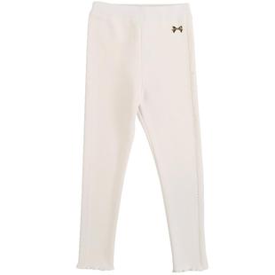 IVY HOUSE常春藤童装女童裤子冬季款 加绒木耳边打底裤休闲百搭