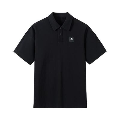 骆驼女装凉感polo衫2025春夏新款抗菌短袖中性翻领t恤纯色体恤男