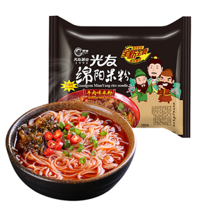 光友低Gi四川绵阳米粉四川特产小吃方便粉丝麻辣牛肉味开元米粉