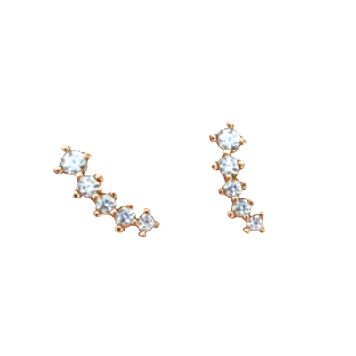 流星小排钻闪亮迷你简约百搭耳钉