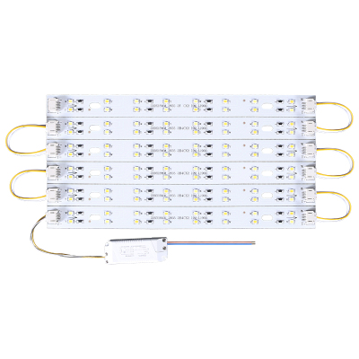 led吸顶灯灯条灯带灯芯替换长条客厅灯家用三色变光220V贴片灯板