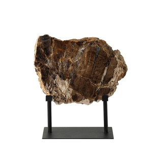 现代轻奢家居大理石实木抽象艺术摆件售楼处台面餐厅客厅壁柜饰品