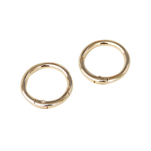 包包配件diy圆形挂钩扣金属环弹簧扣圆环扣圆圈扣开口环包包链扣