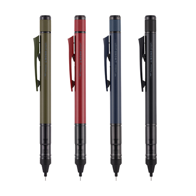 日本Tombow蜻蜓mono复古系列自动铅笔学生用不易断铅创意摇摇出铅0.5HB马卡龙色带橡皮替芯低重心小学三年级