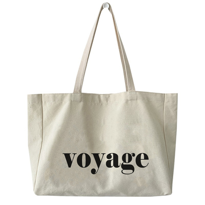 大容量黑色字母瑜伽帆布包男女