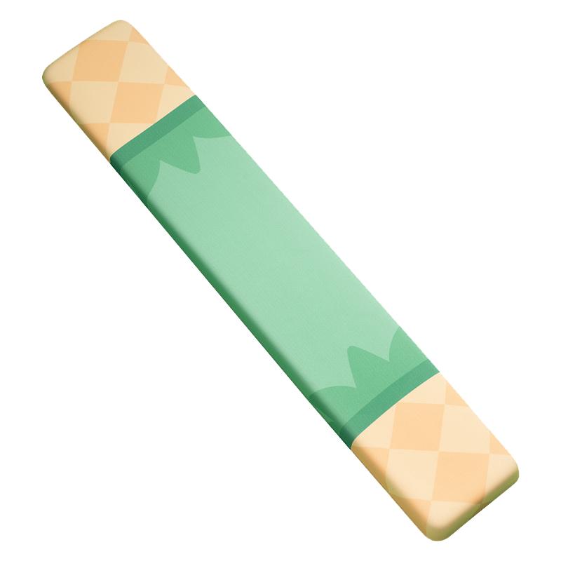 创意菠萝记忆棉键盘手托鼠标垫护腕硅胶电脑办公男女生掌枕高颜值3D立体87键107柔软舒适加厚防滑可爱清新风