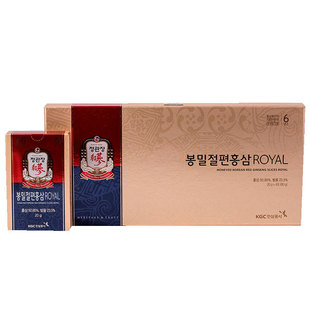 韩国正官庄高丽参6年根红参蜂蜜切片20g*4/6/8/12包礼盒韩国直邮