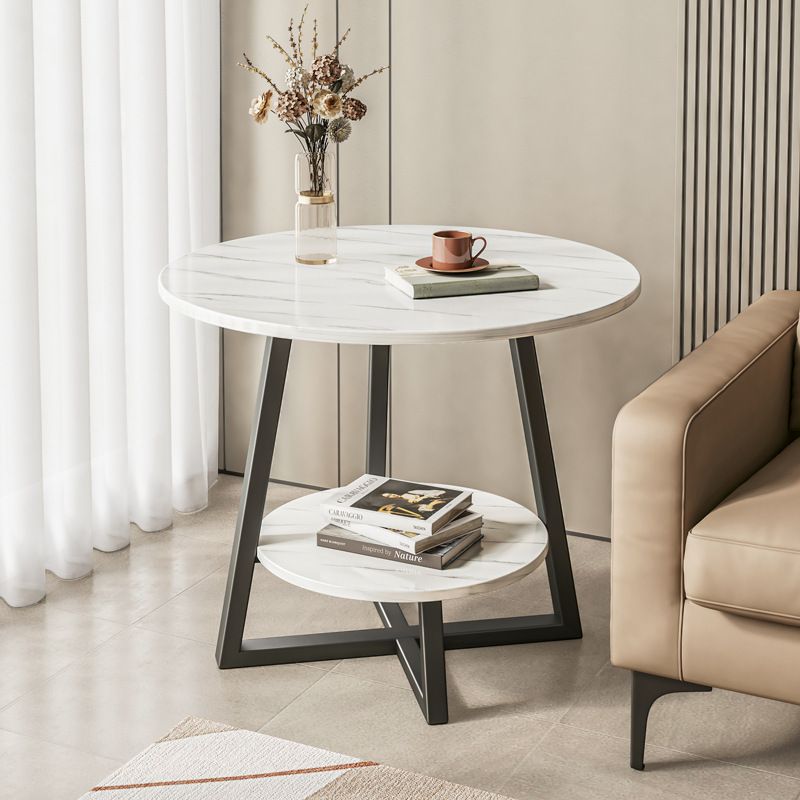 边几边小桌子小欧式茶几迷你圆桌小轻奢客厅卧室茶几几桌角小