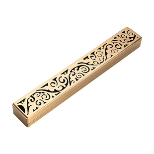 黄铜卧香炉线香盒香薰炉中式香插家用室内上香沉香楂香炉底座香托