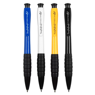 天骄160支五盒装老款圆珠笔伸缩笔多色笔杆按动按压式办公仓储快递油性笔0.7蓝色芯原子笔1000支可定制商务笔