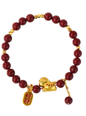 马年本命年朱砂马上有钱手链