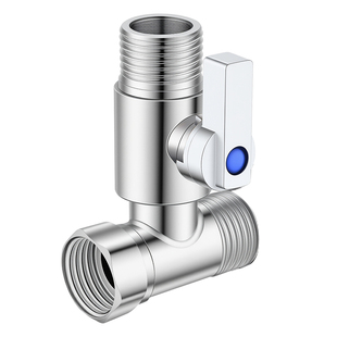 不锈钢304直通阀4分球阀大流量球芯角阀三通活接6分内外丝带开关
