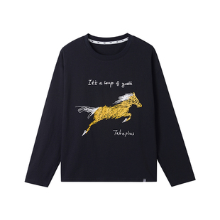 【两件再减15元】男童t恤纯棉春装青少年胖童加肥加大长袖大童