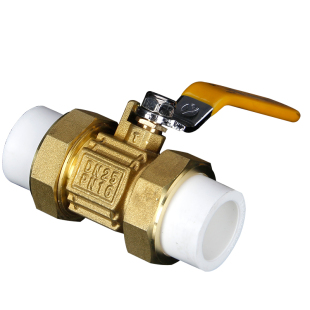 黄铜ppr阀门ppr双活接方体铜球阀内丝外丝ppr双活结球阀热熔阀门