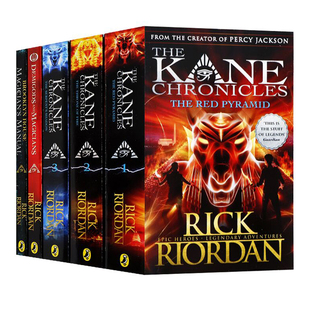 波西杰克逊埃及守护神系列5册合售 The Kane Chronicles The red Pyramid红色金字塔 蛇的阴影 火宝座 英文原版科幻小说