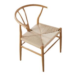 Y字椅太师椅实木北欧设计书桌椅茶桌椅阳台休闲新中式扶手靠背椅