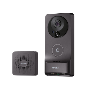 普联TP-LINK可视门铃DB55C双摄像头大视野充电家用智能猫眼监控