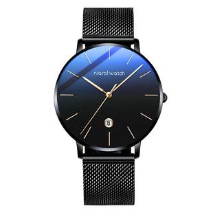 瑞士超薄男士手表手表男款学生公务员考试专用机械表静音防水石英