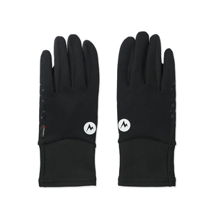 MARMOT土拨鼠Power Stretch抓绒手套户外骑行滑雪保暖防滑可触屏