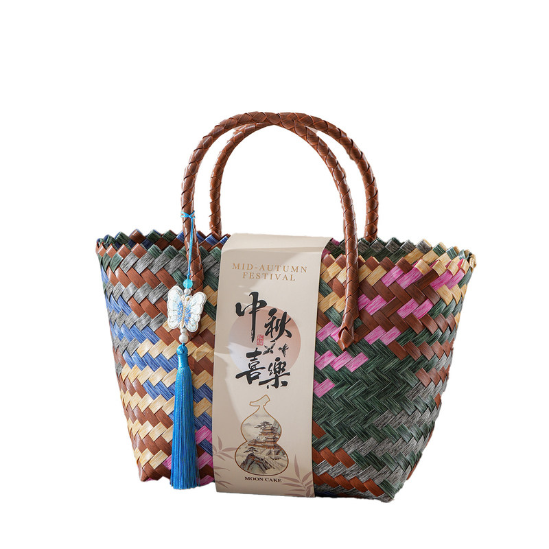 月饼包装盒超高性价比编织手提包